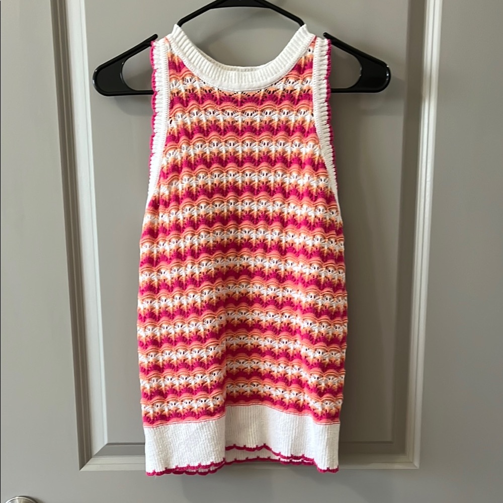 LOFT Multicolor Knit Sleeveless Top